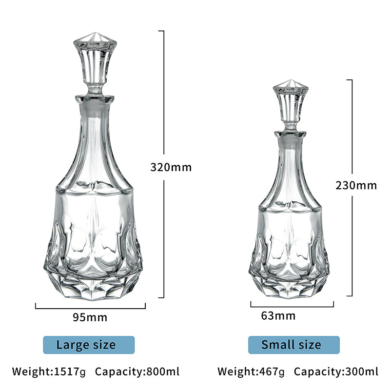 Clear Bubble Decanter