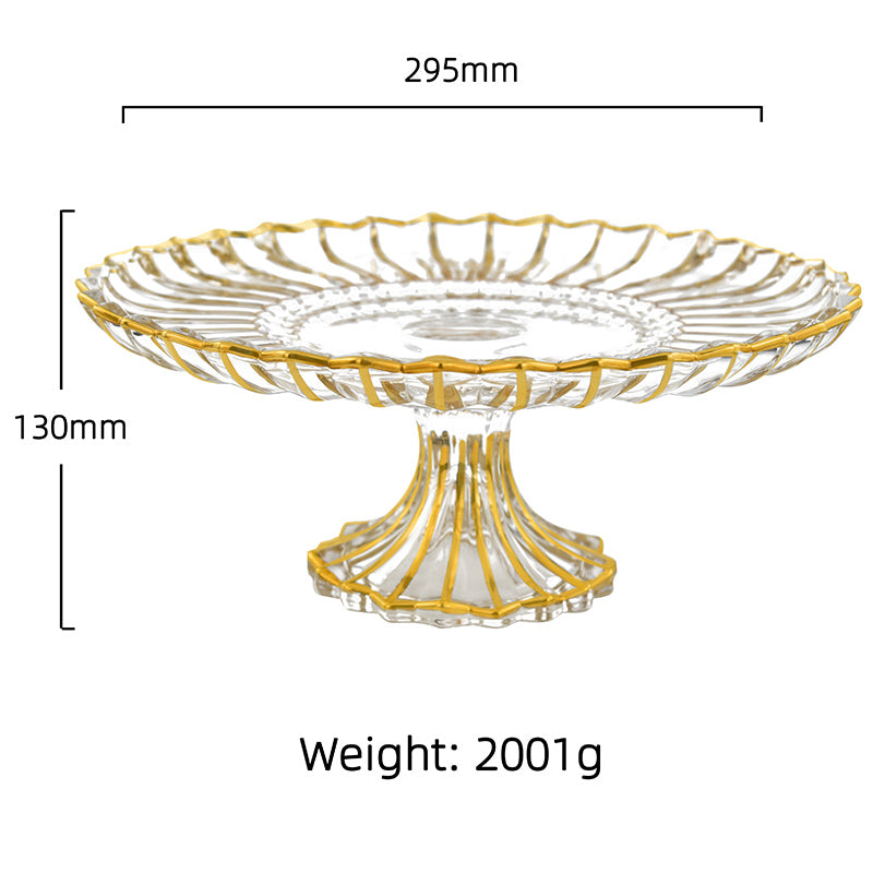 Gold Luxe Round Cake Stand