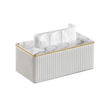 Marble Top Tissue Box Holder