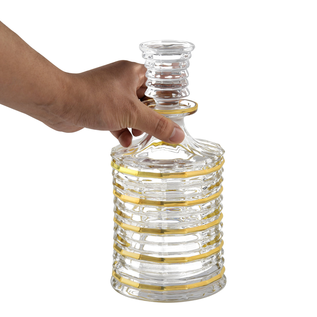 Gold Circular Decanter