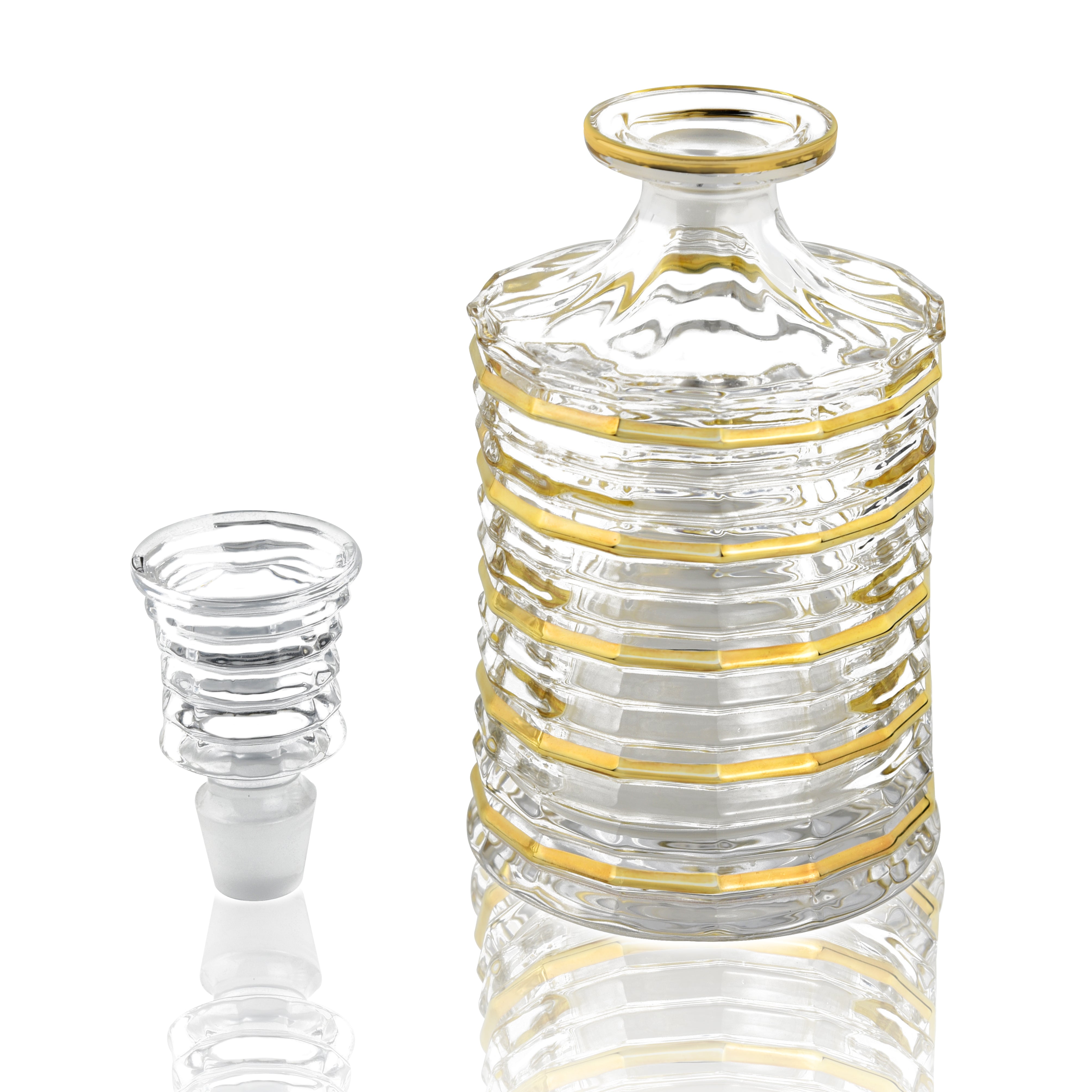 Gold Circular Decanter