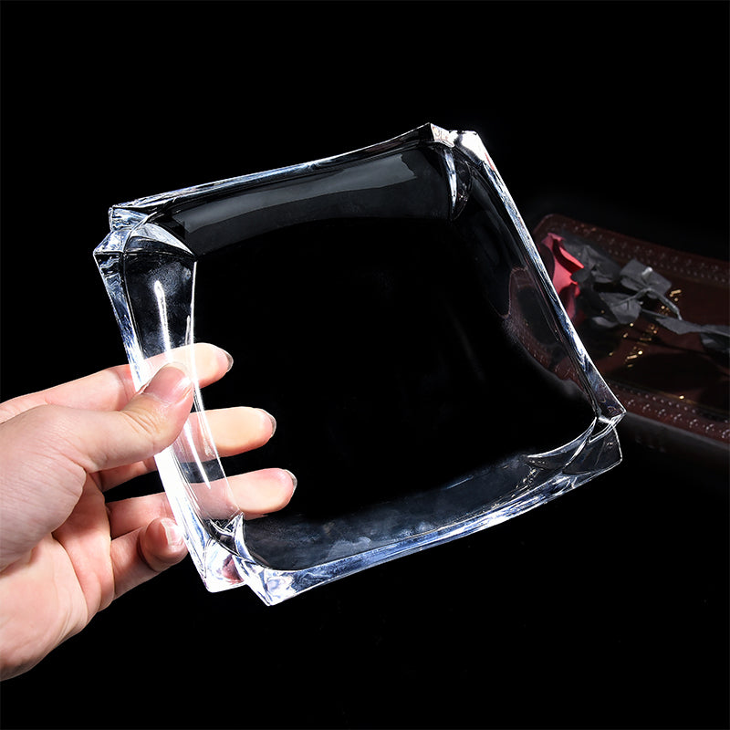 Clear Verona Cake Plates /6