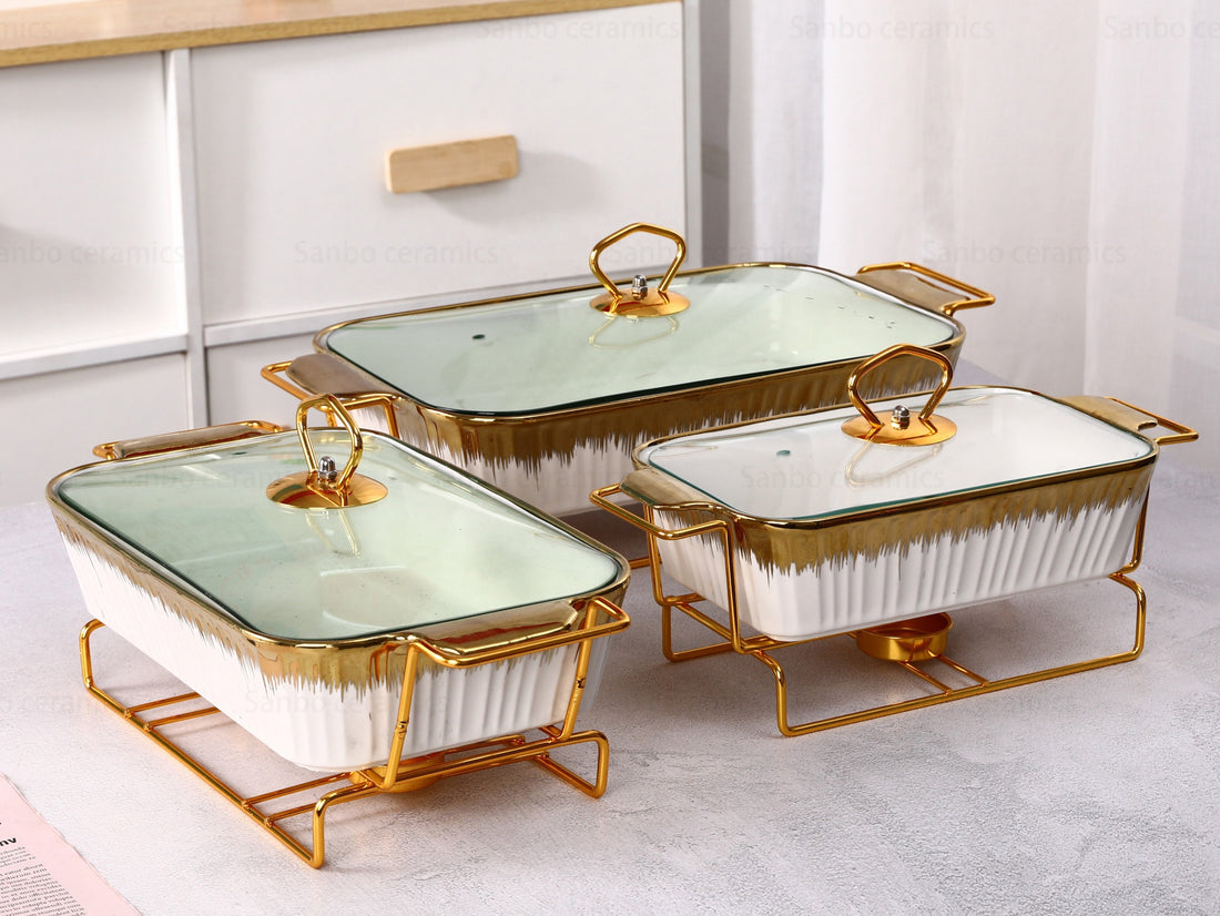 Brushed Warming Dish