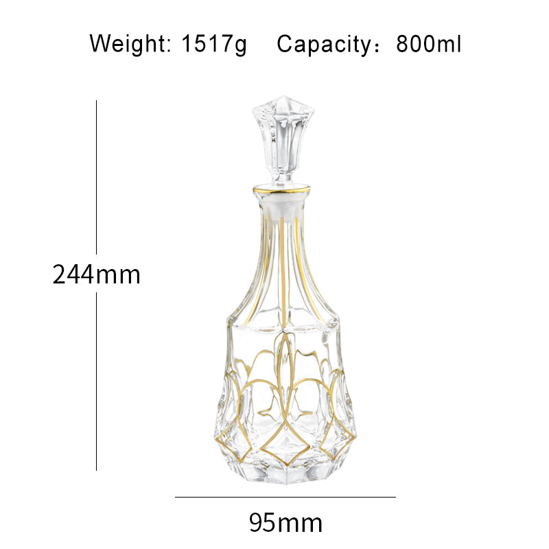 Gold Bubble Decanter