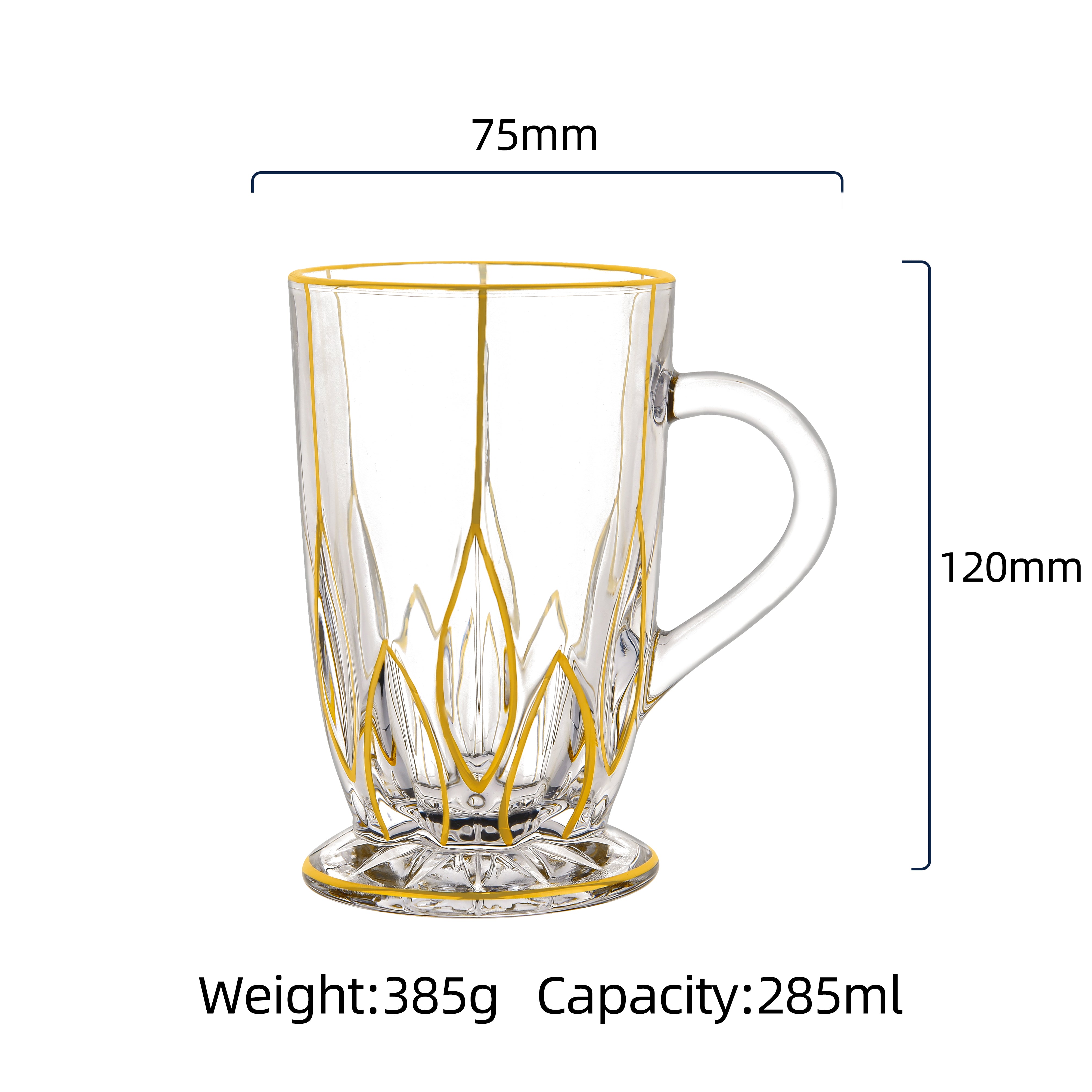 Gold Footed Tea Glasses /2
