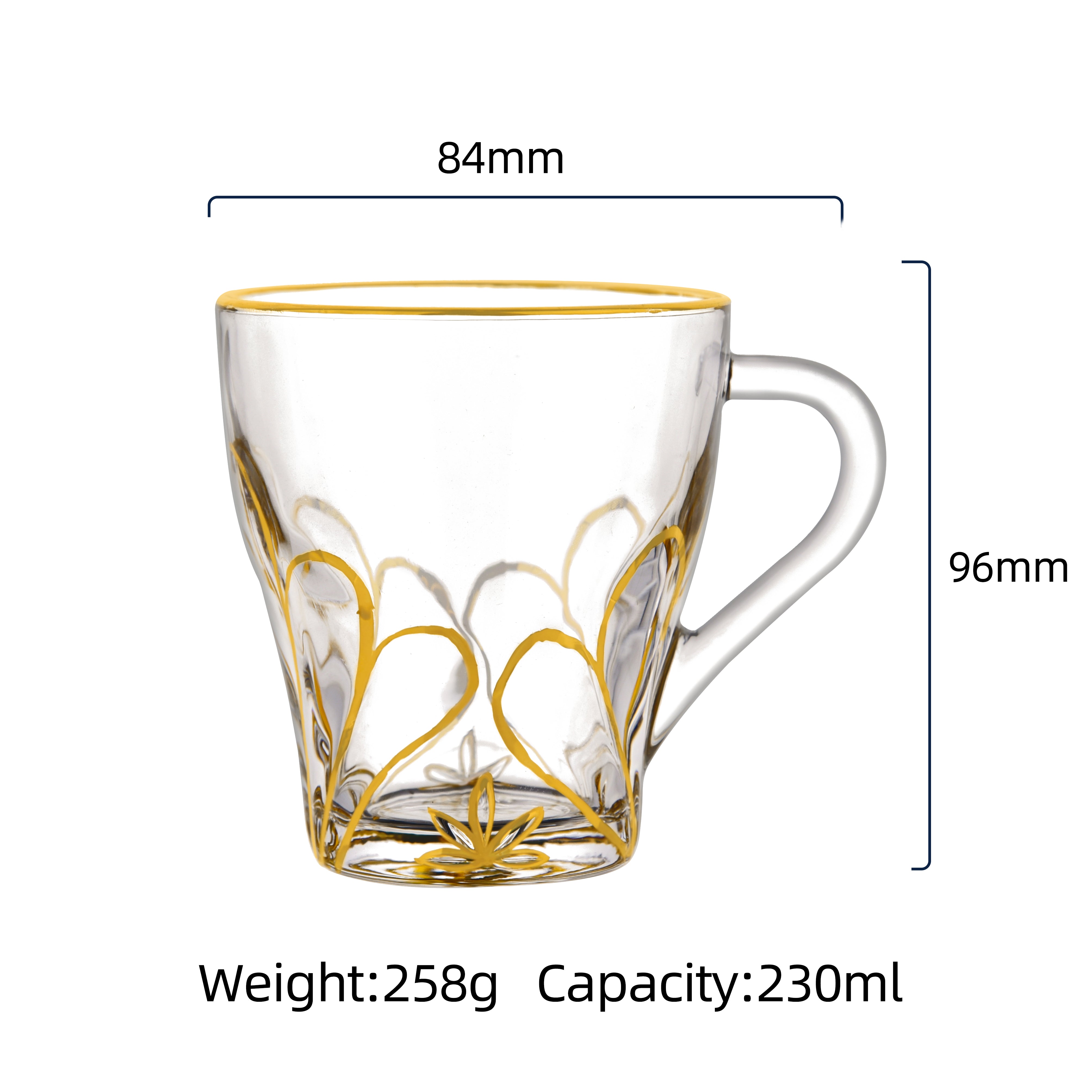 Leaf Pattern Glasses /6