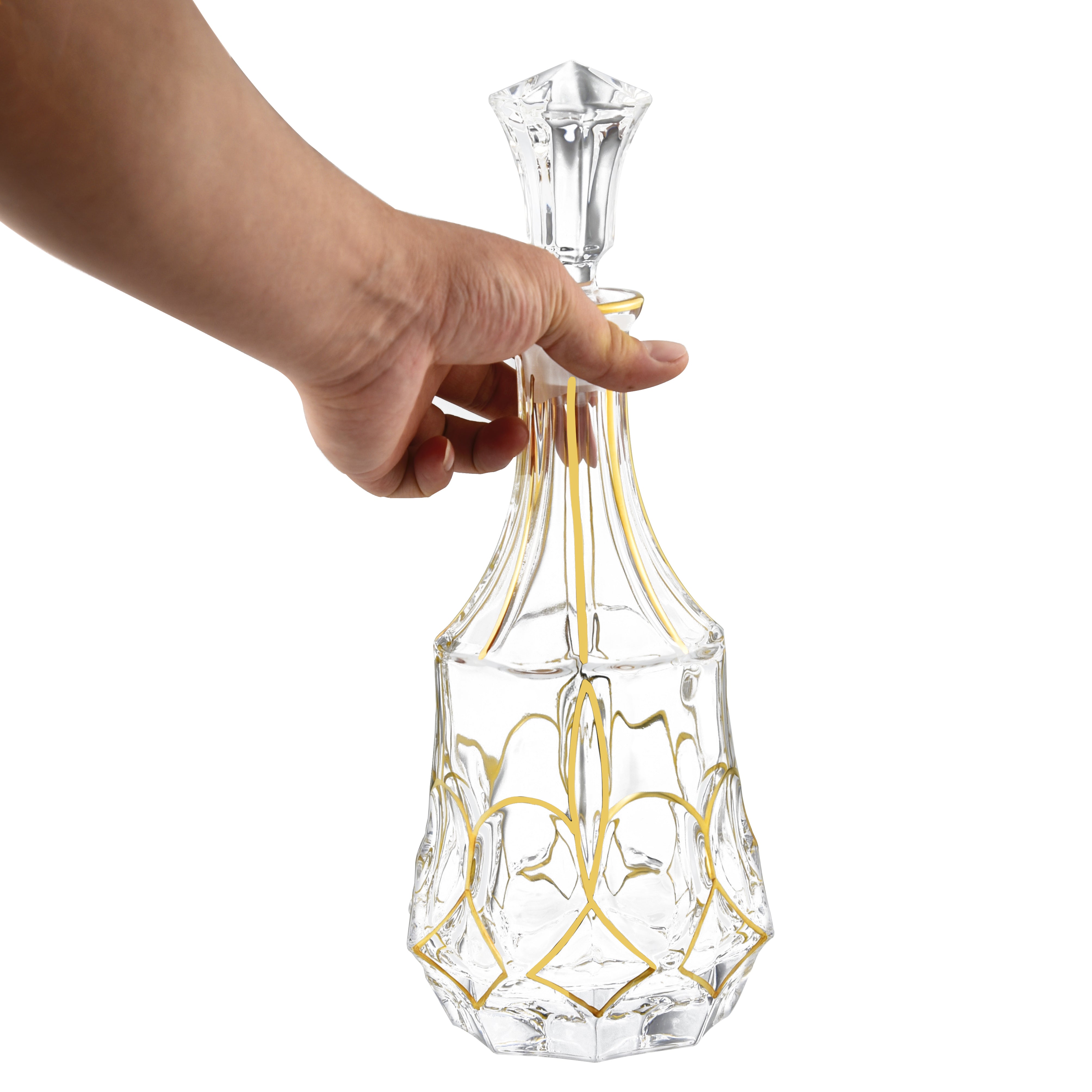 Gold Bubble Liquor Decanter