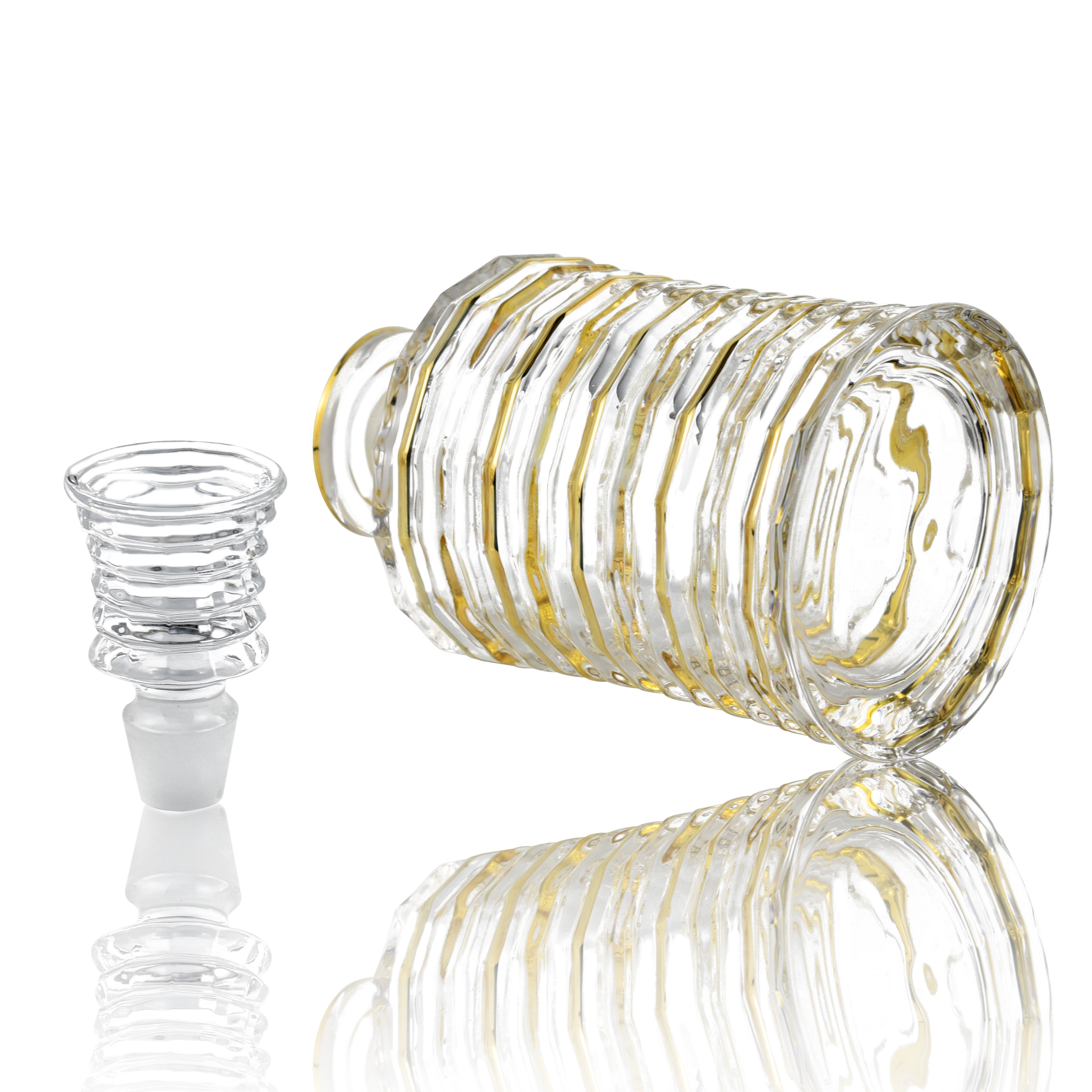 Gold Circular Decanter