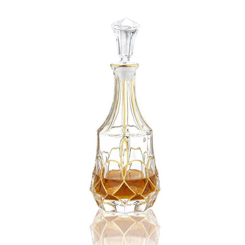 Gold Bubble Liquor Decanter