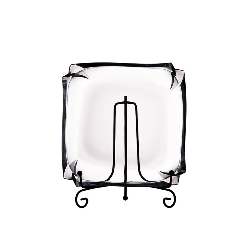 Clear Verona Cake Plates /6