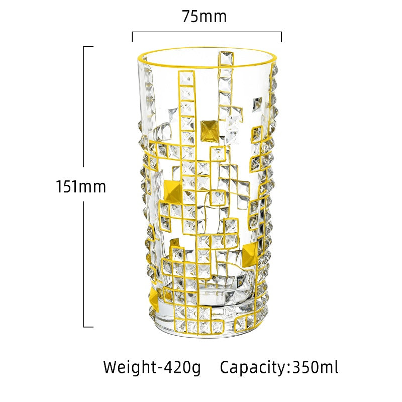 Gold Intricate Design Glasses /6