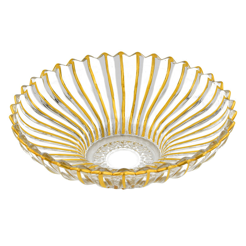 Gold Luxe Fluted Bowl