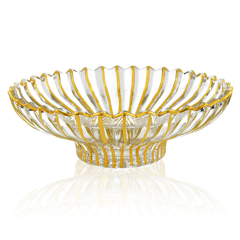 Gold Luxe Fluted Bowl