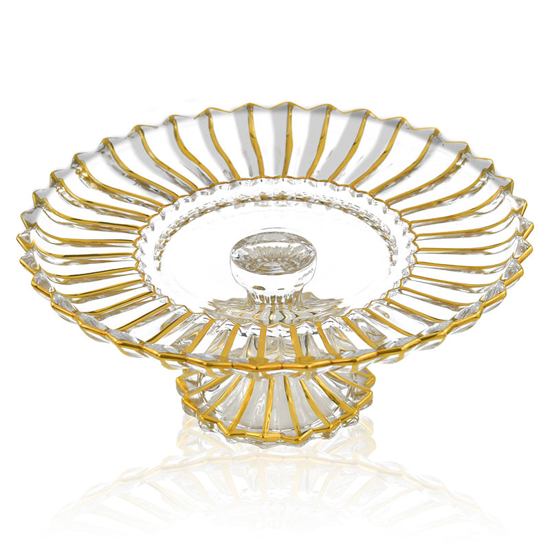 Gold Luxe Round Cake Stand