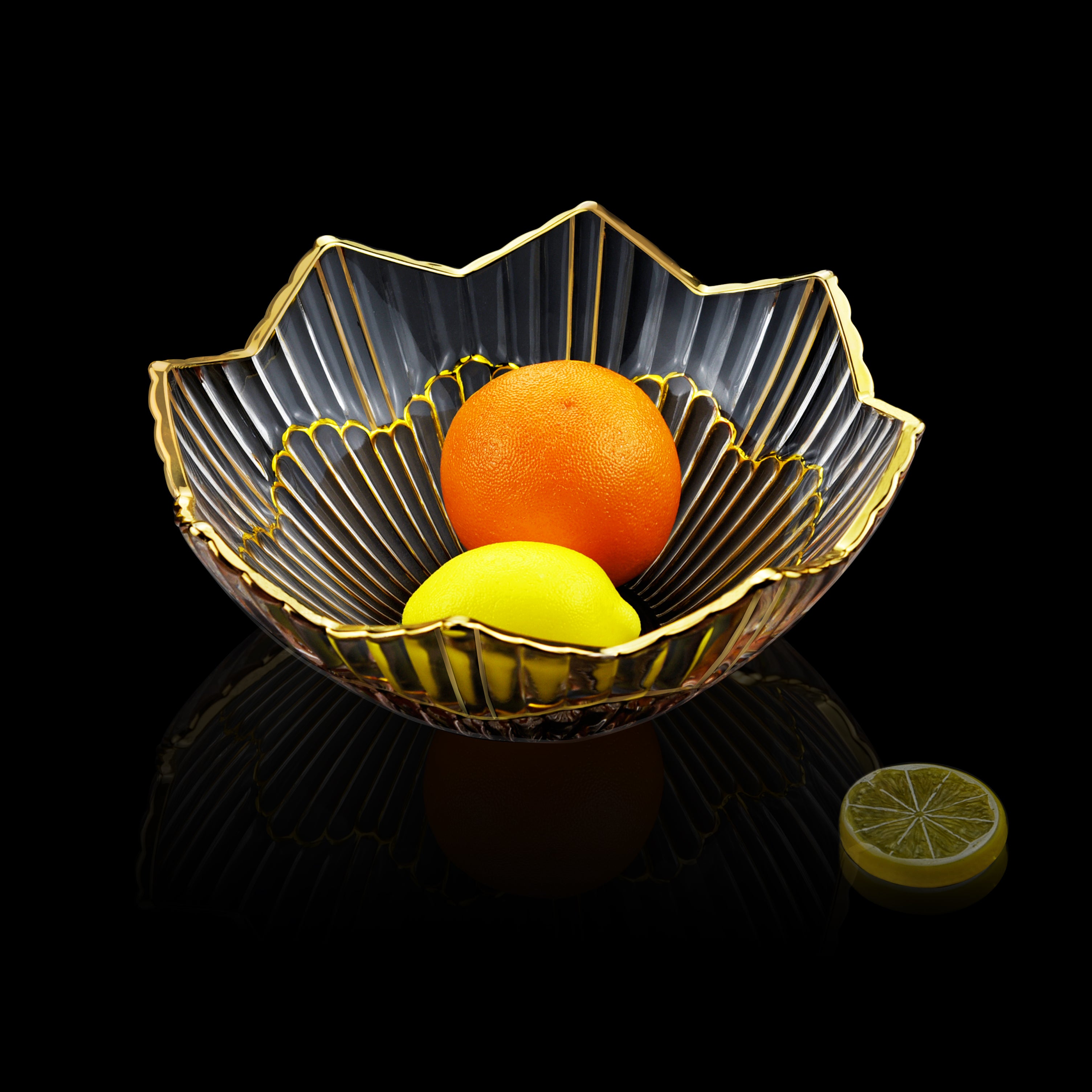 Flat Gold Nova Bowl