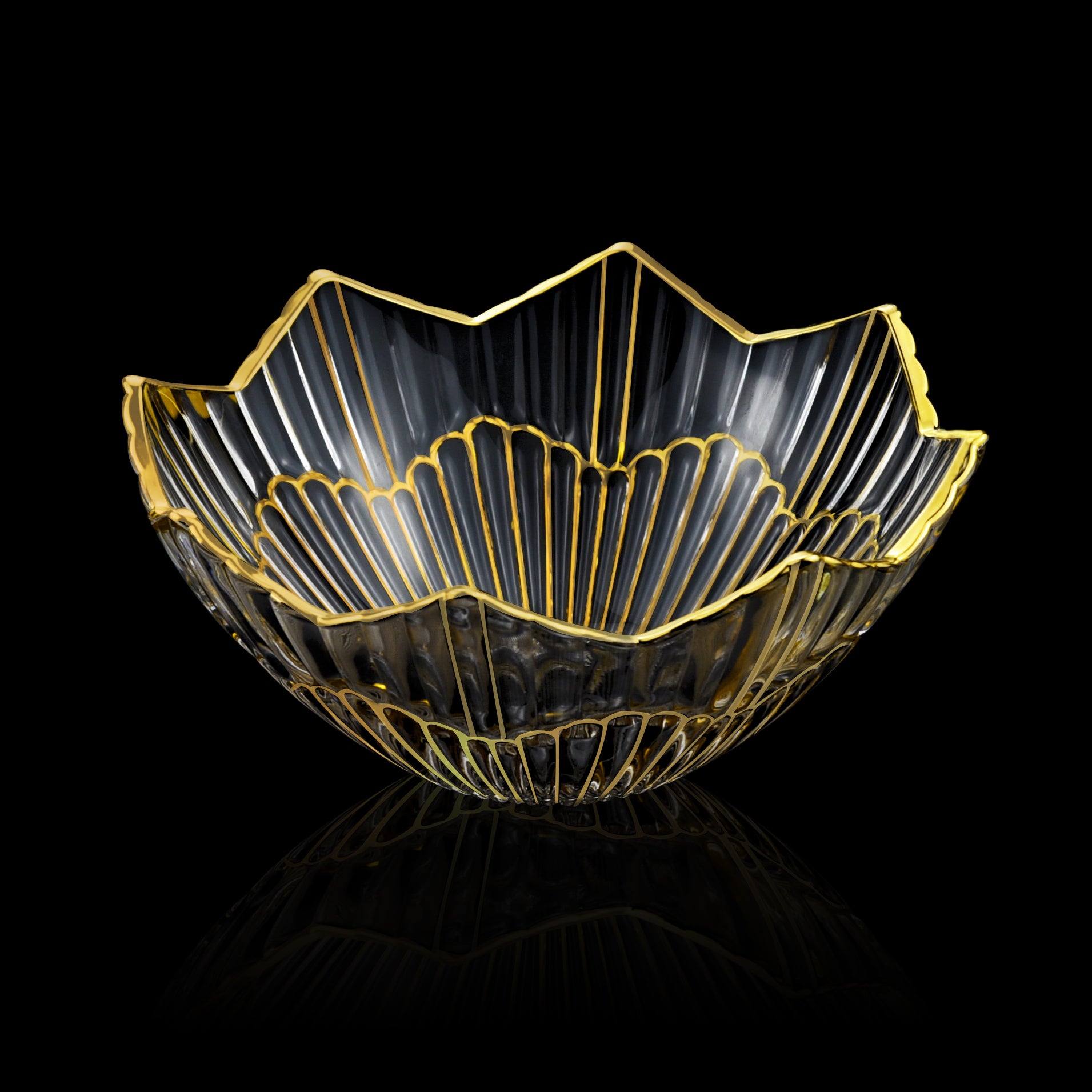 Flat Gold Nova Bowl