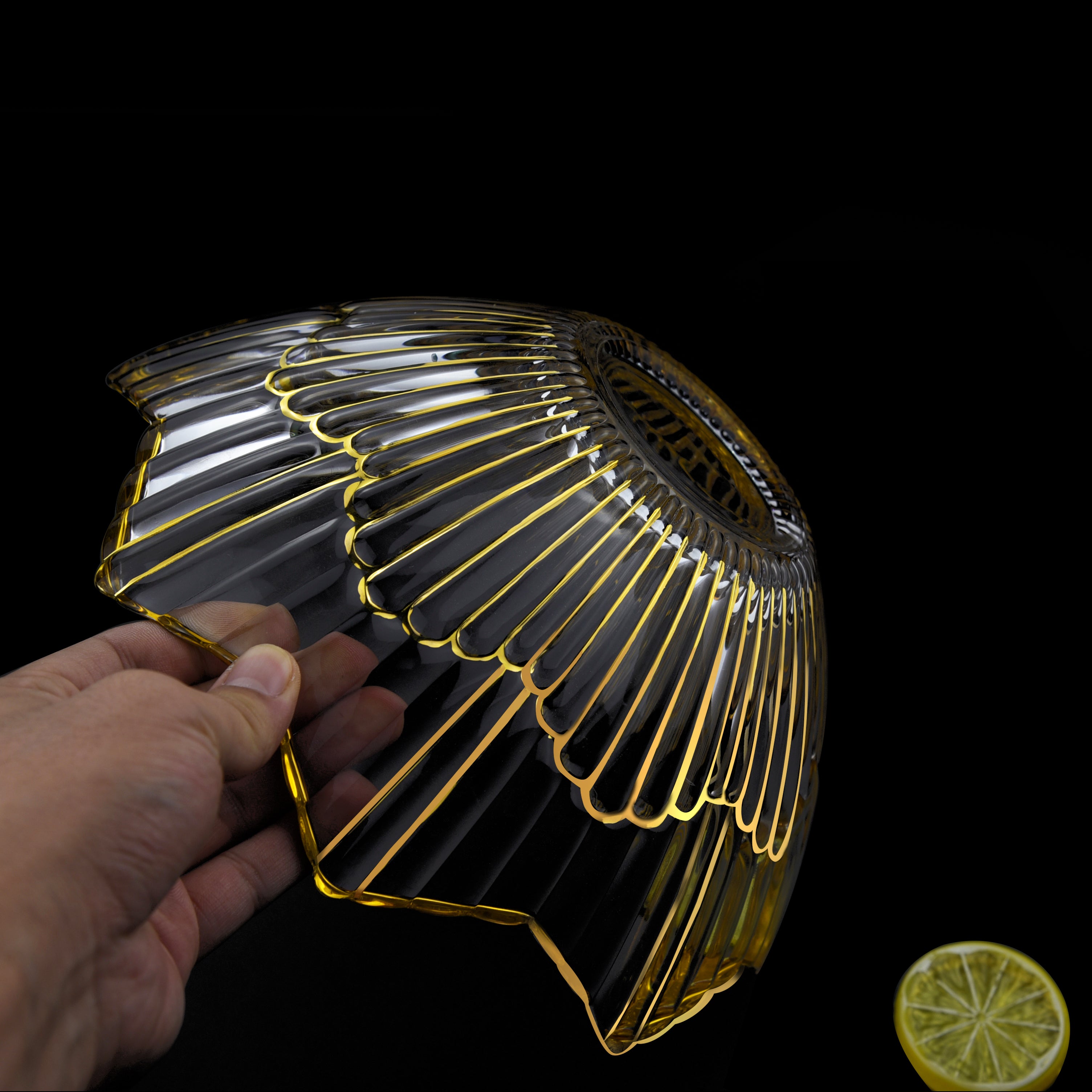 Flat Gold Nova Bowl