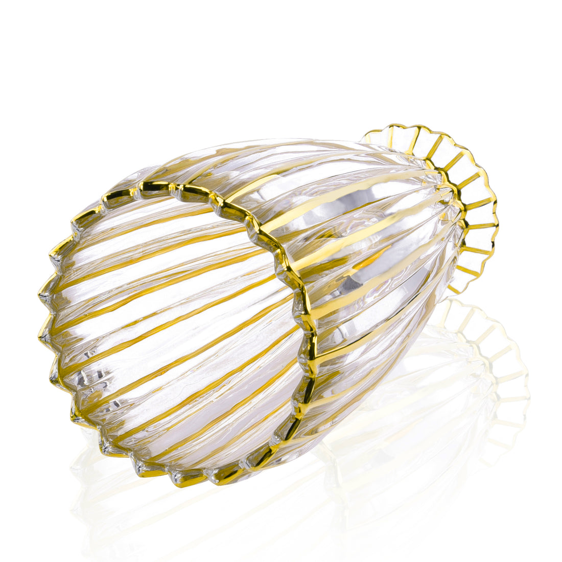 Gold Luxe Fluted Vase