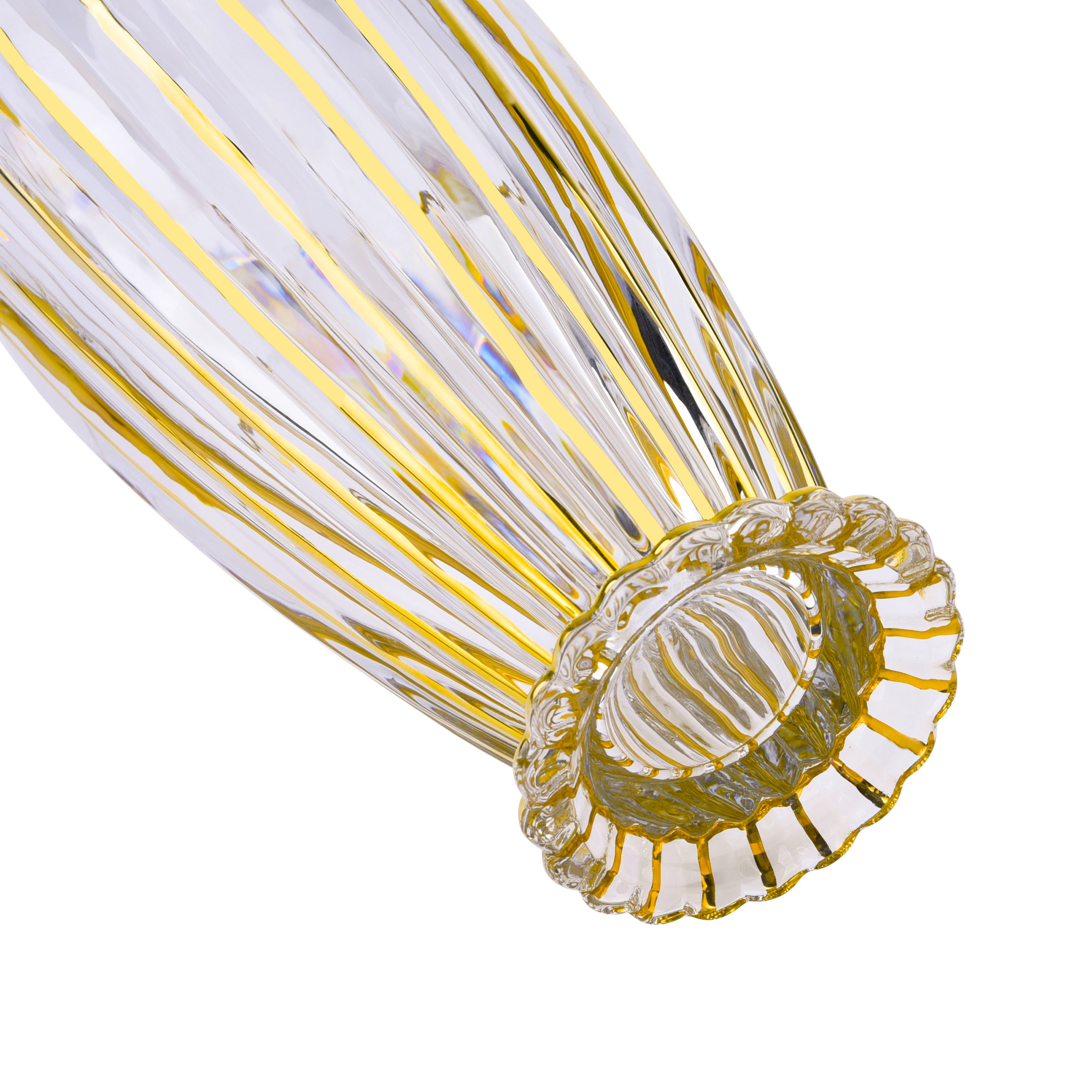 Gold Luxe Fluted Vase