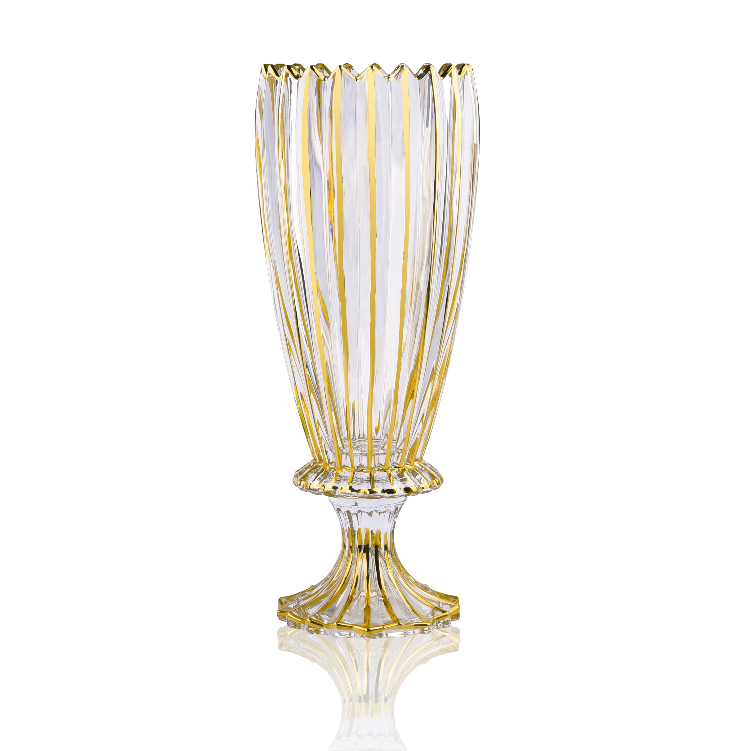 Gold Luxe Footed vase
