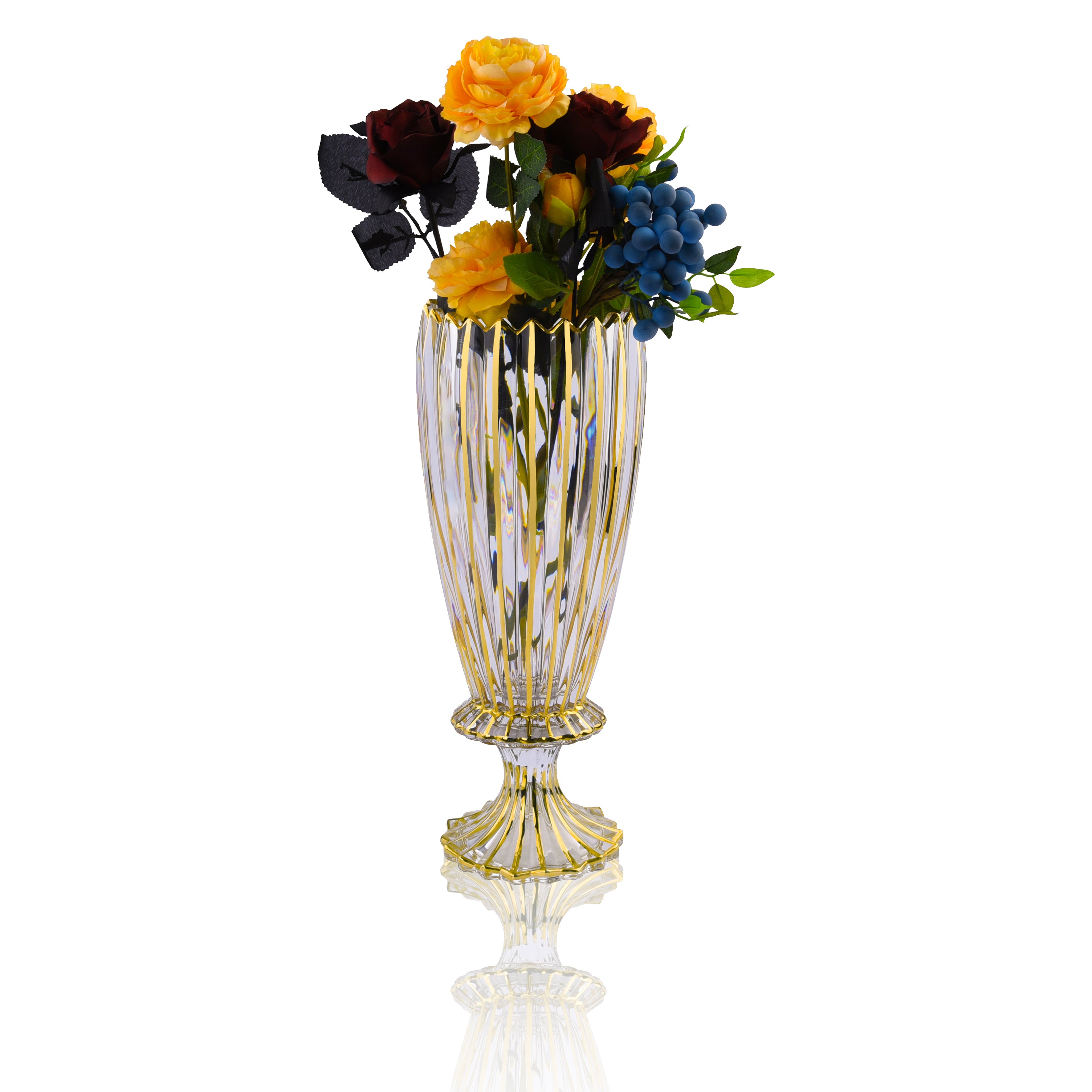 Gold Luxe Footed vase