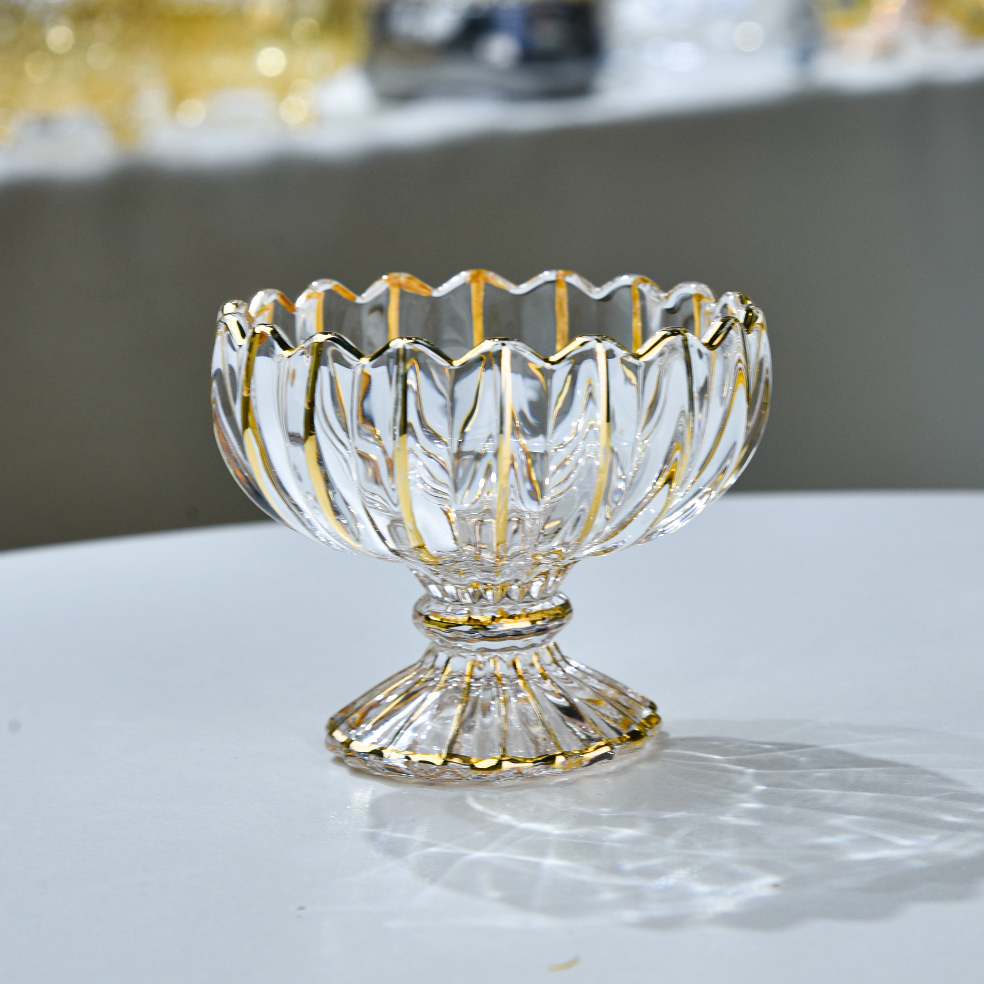 Gold Luxe Dessert Dish /6