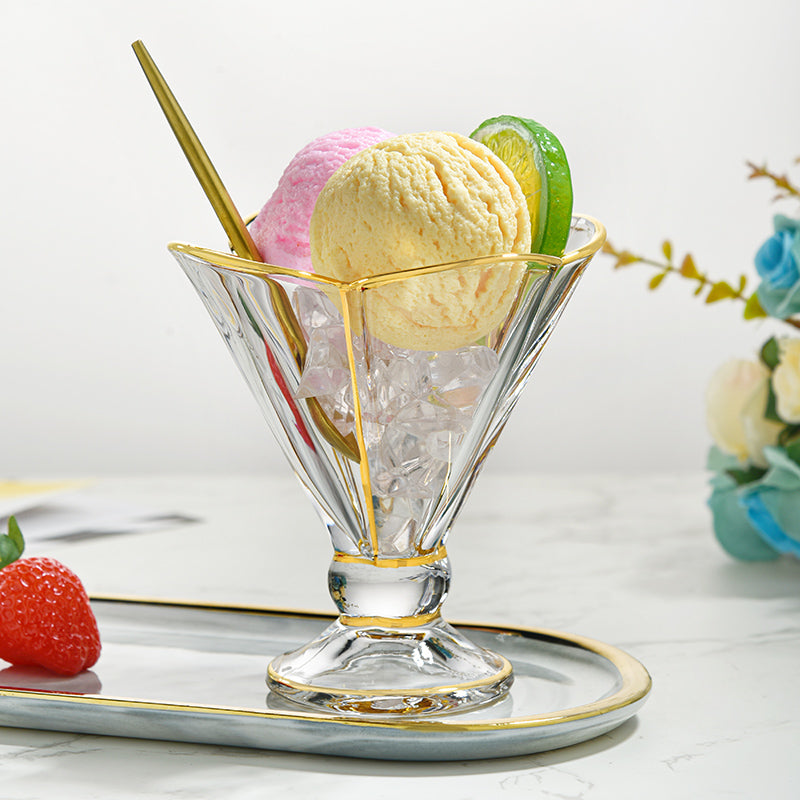 Gold Elegant Verona Dessert Cups /6