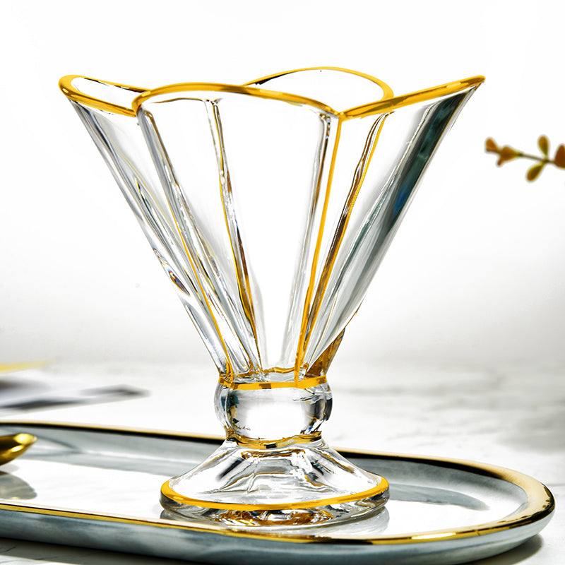 Gold Elegant Verona Dessert Cups /6