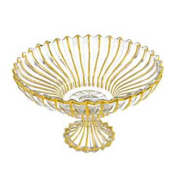 Gold Luxe Bowl on Stand