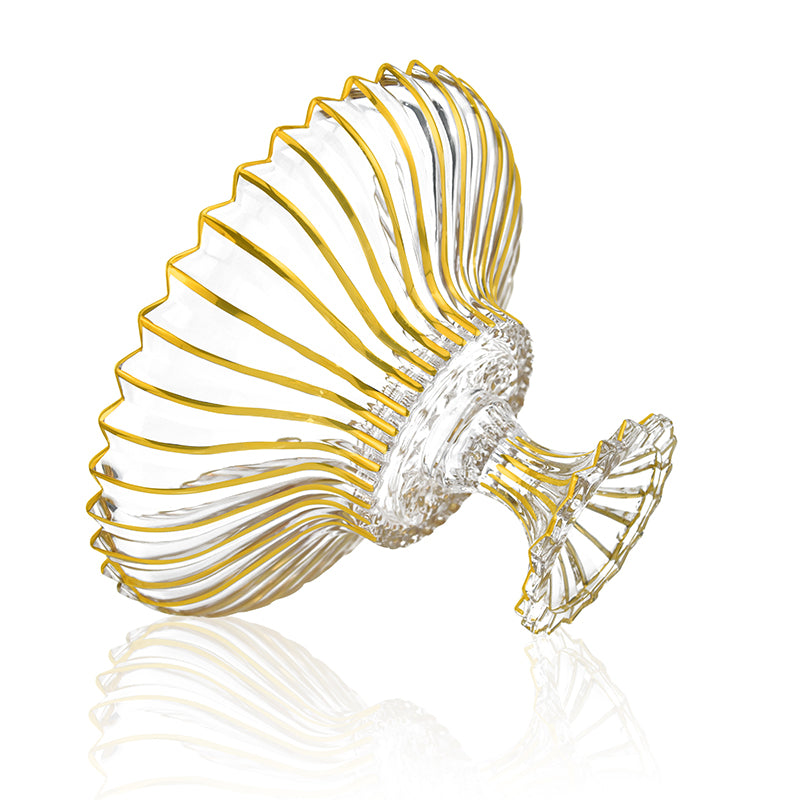 Gold Luxe Bowl on Stand