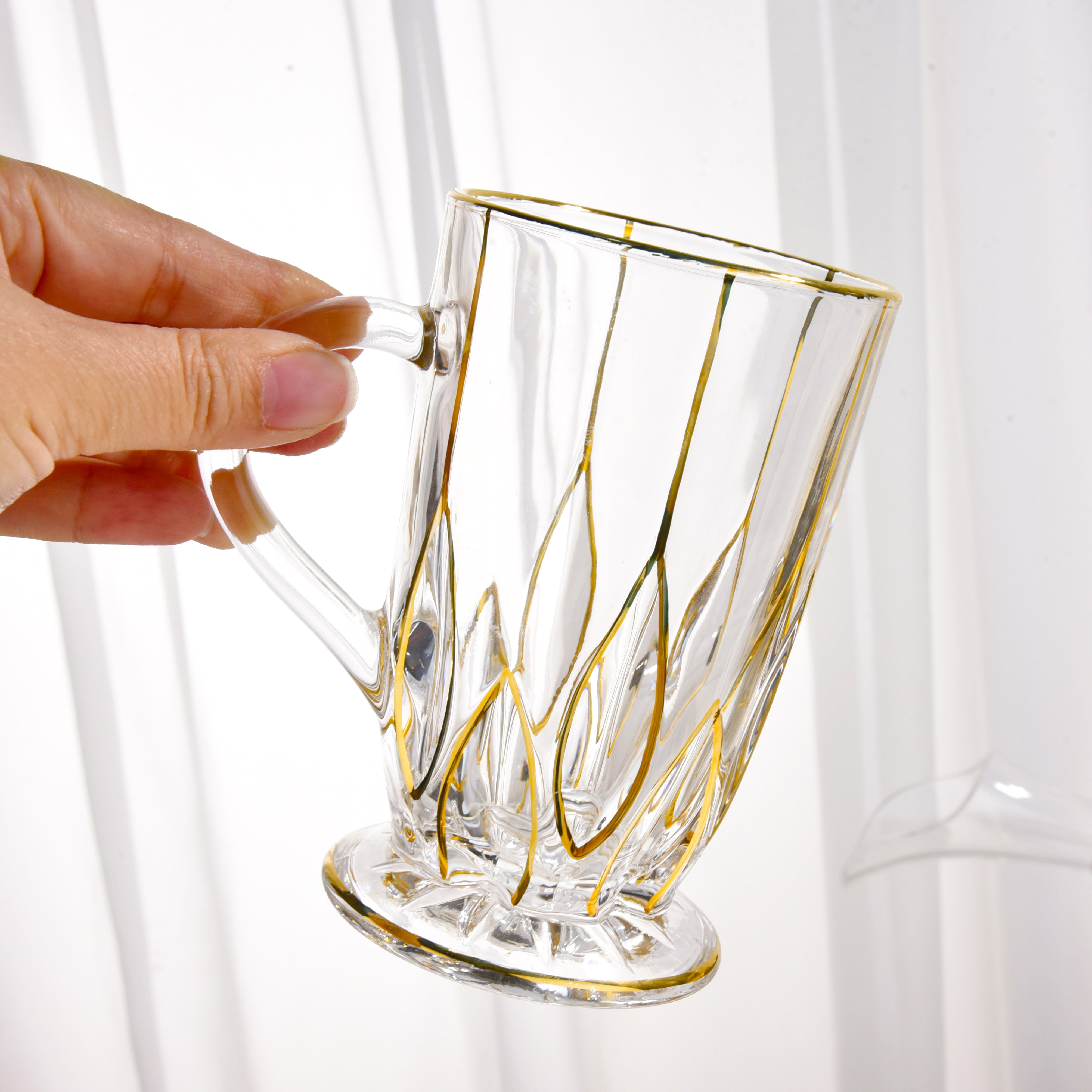 Gold Footed Tea Glasses /2