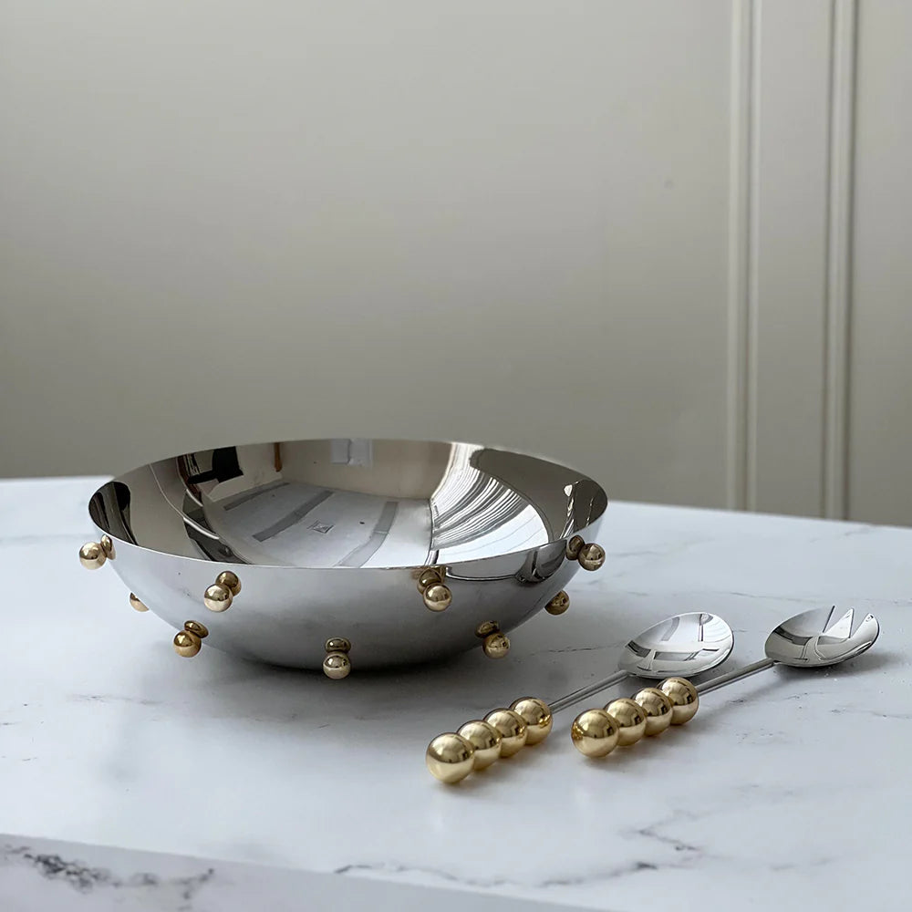 Mirror Gold Accent Bowl