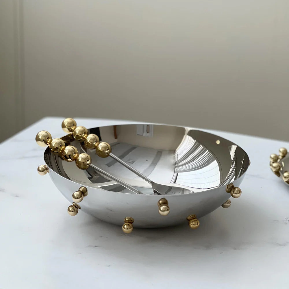 Mirror Gold Accent Bowl