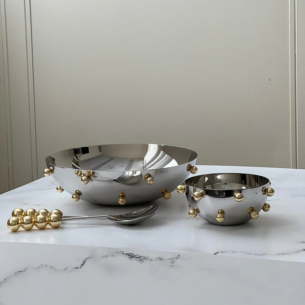 Mirror Gold Accent Bowl