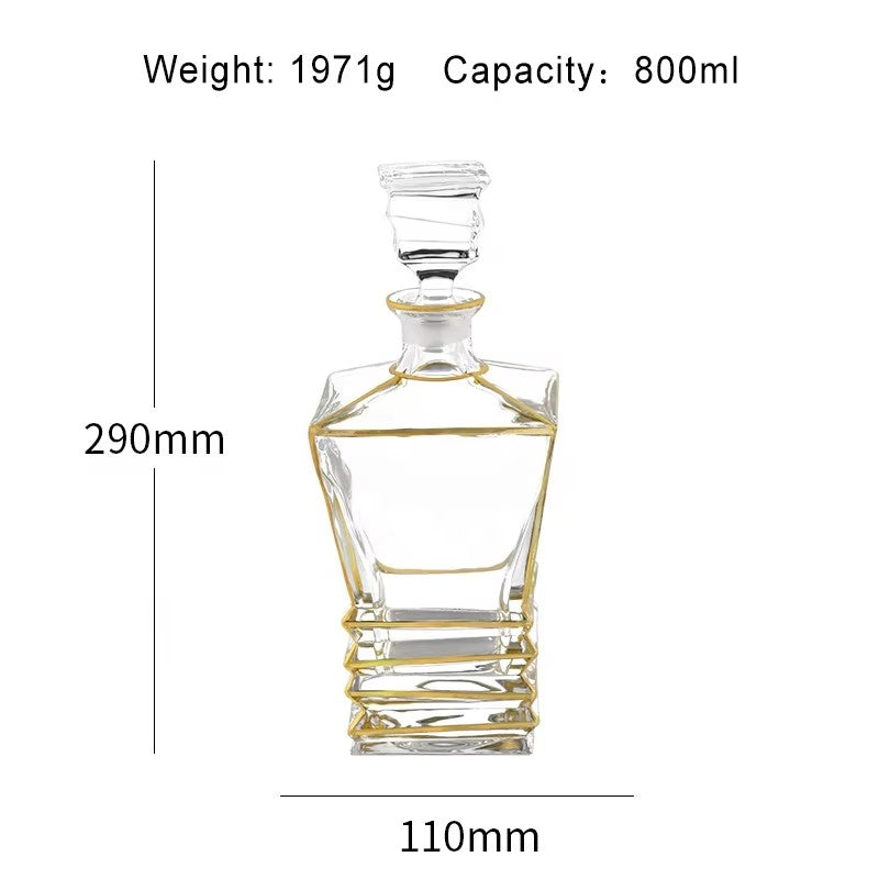 Gold Lucerne Decanter