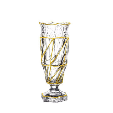 New Gold Verona Footed Vase