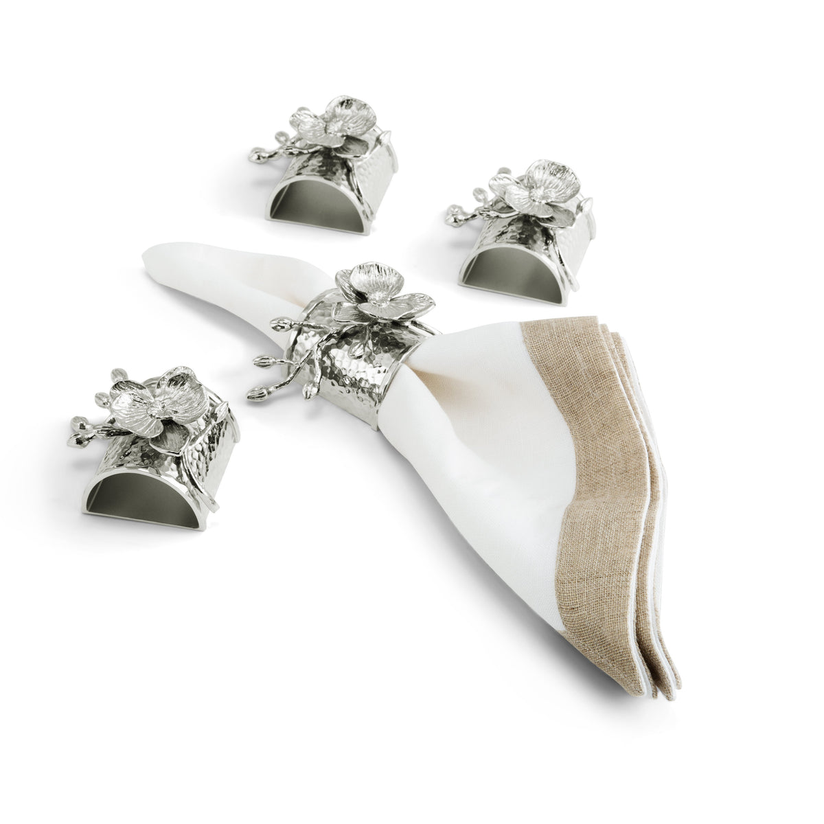 Linen Border Napkins /6