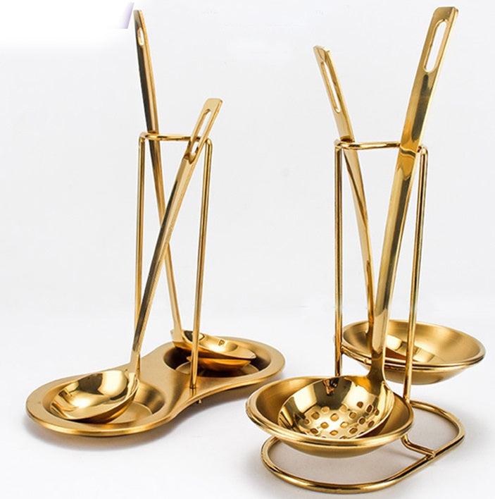 Luxury Gold Double Serving Set