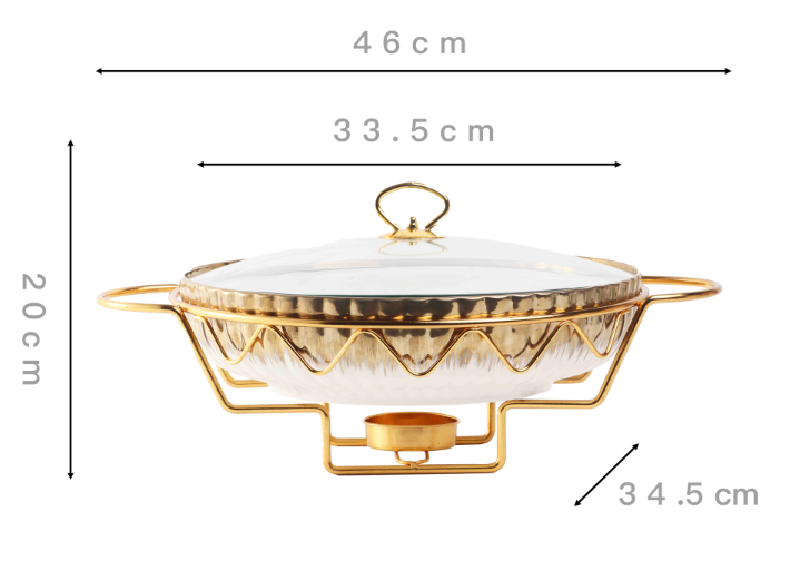 Brushed Warming Dish
