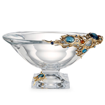 Equisite Crystal & Gem Stones Bowl
