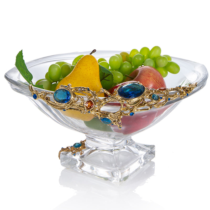 Equisite Crystal & Gem Stones Bowl