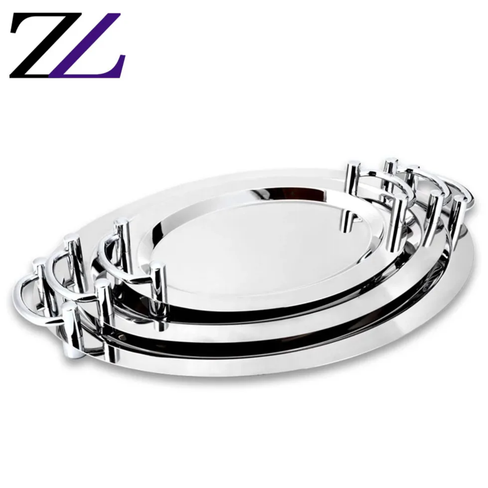 Stainless Steel Serving Tray (2 sizes available)
