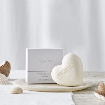 The White Compay Heart Soap