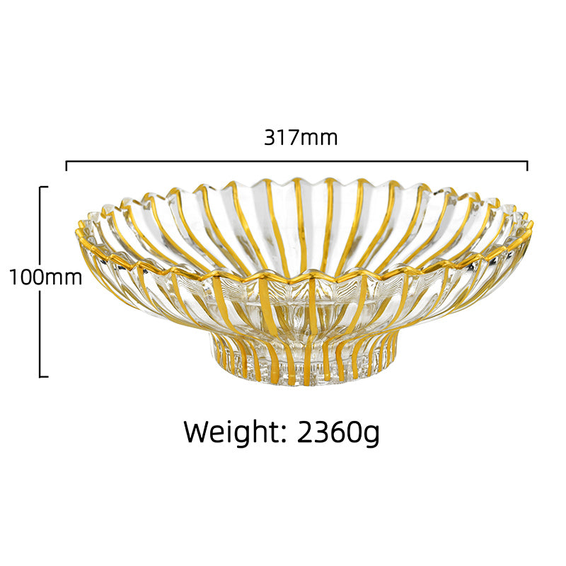 Gold Luxe Fluted Bowl