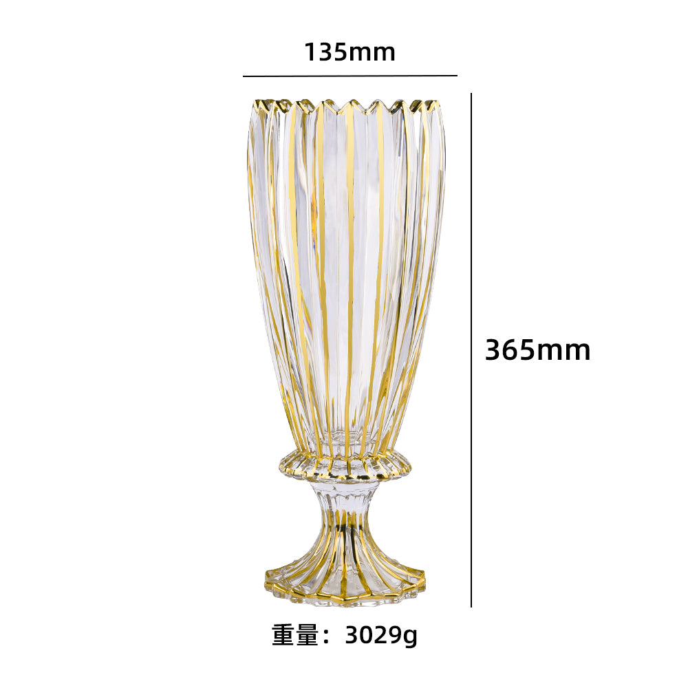 Gold Luxe Footed vase